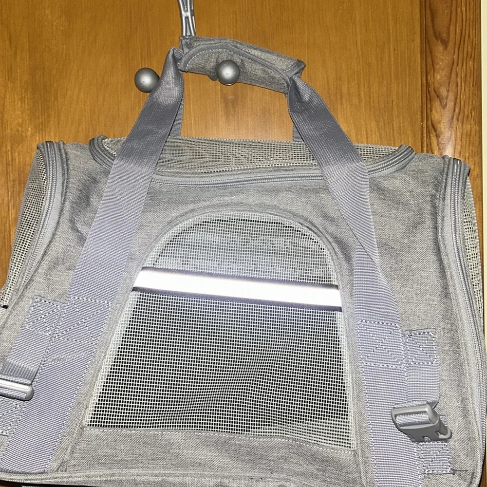Dog for Carrier Bag with Thick Cotton Cushion Pet Aviation Backpack AntiSuffocat